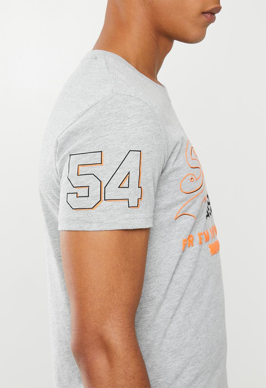 Superdry. - Premium goods outline mid tee - grey