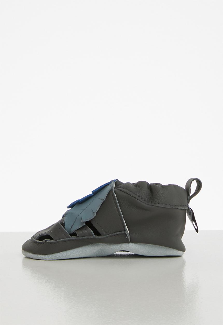 shooshoos - Feather leather slip-on - grey