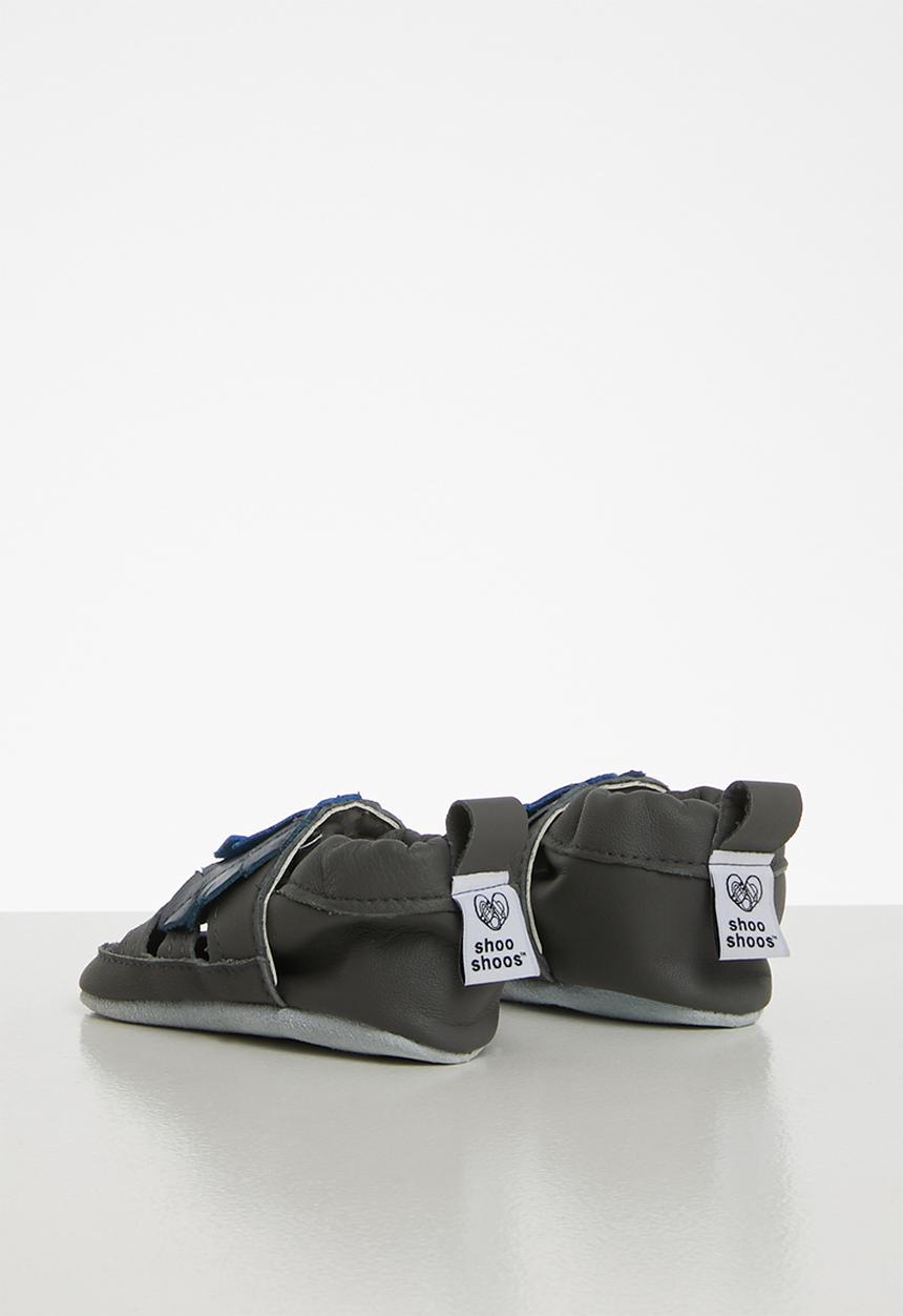shooshoos - Feather leather slip-on - grey