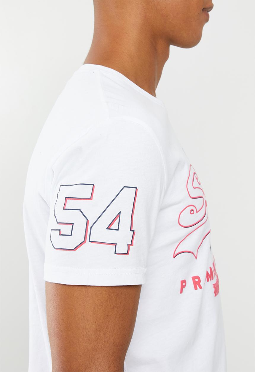 Superdry. - Premium goods outline mid tee - white