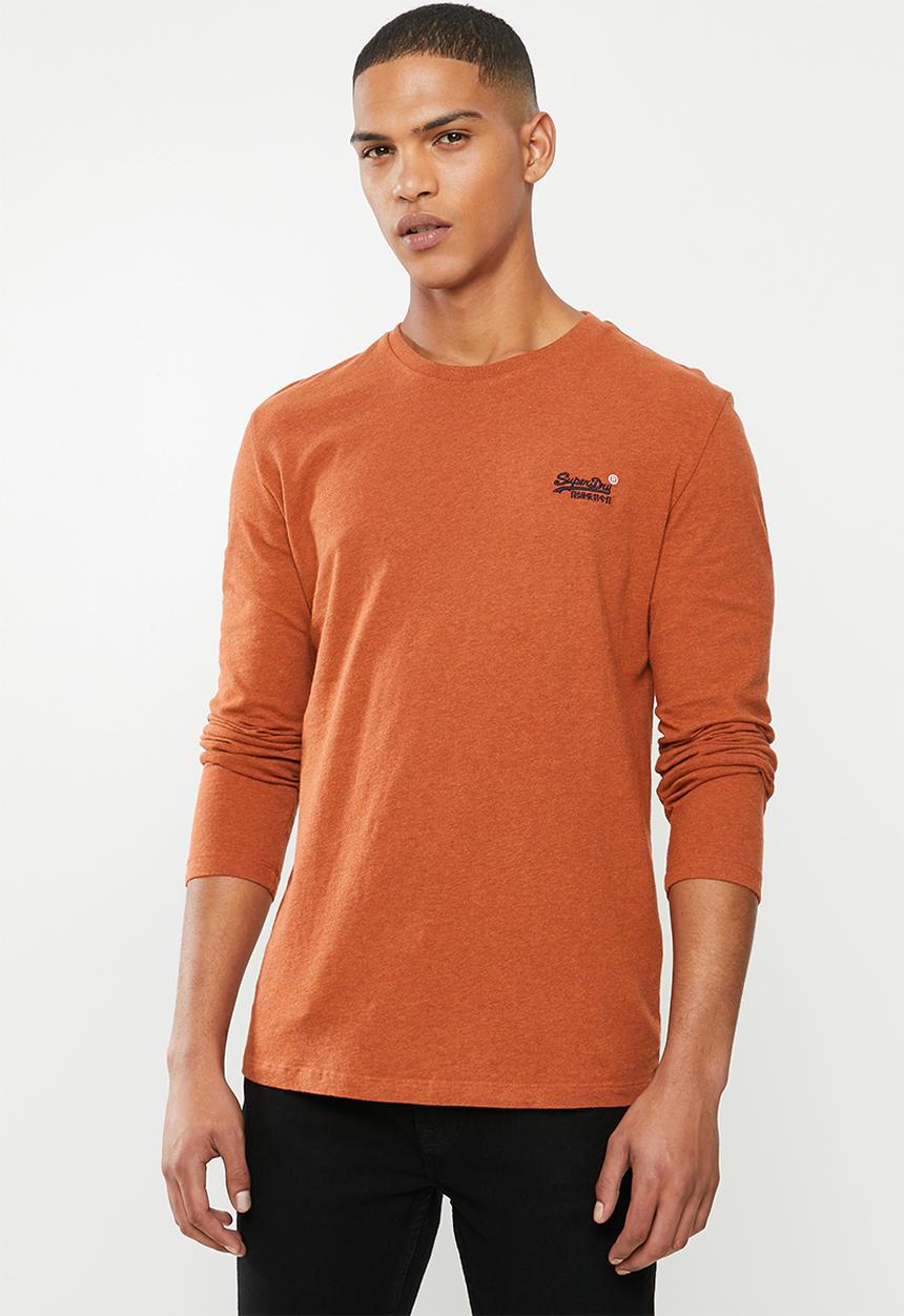 Superdry. - Orange label vintage embroidery top - orange