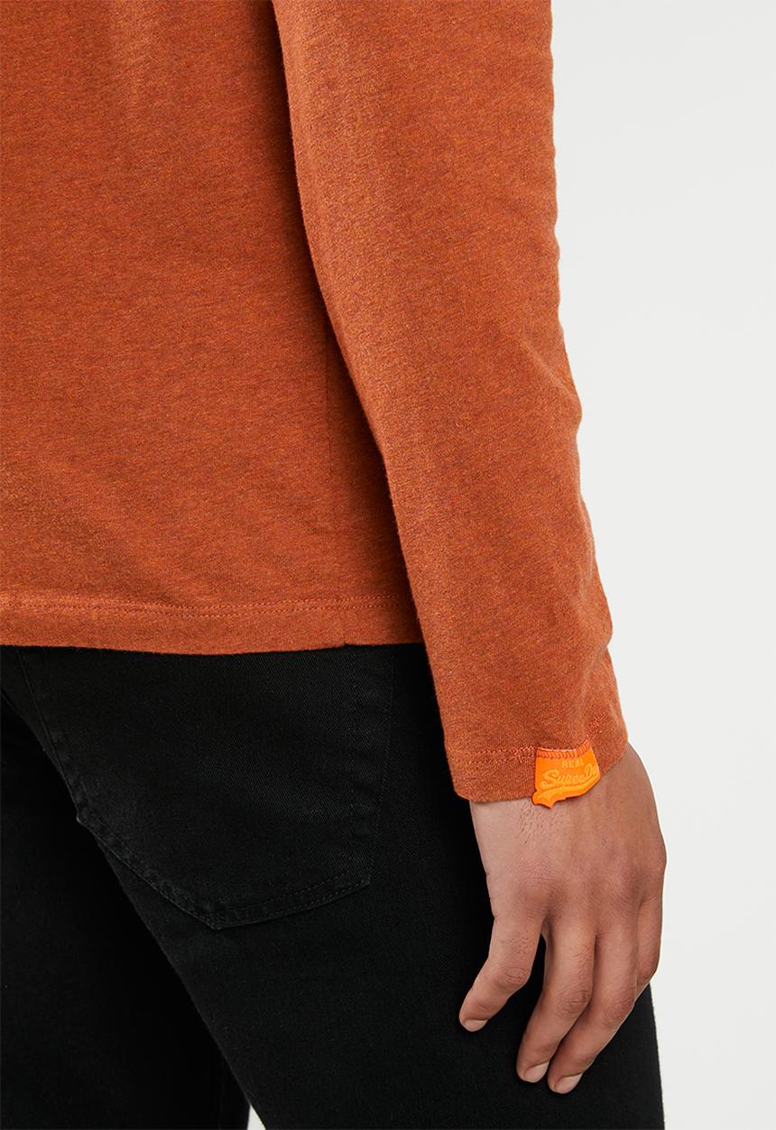 Superdry. - Orange label vintage embroidery top - orange
