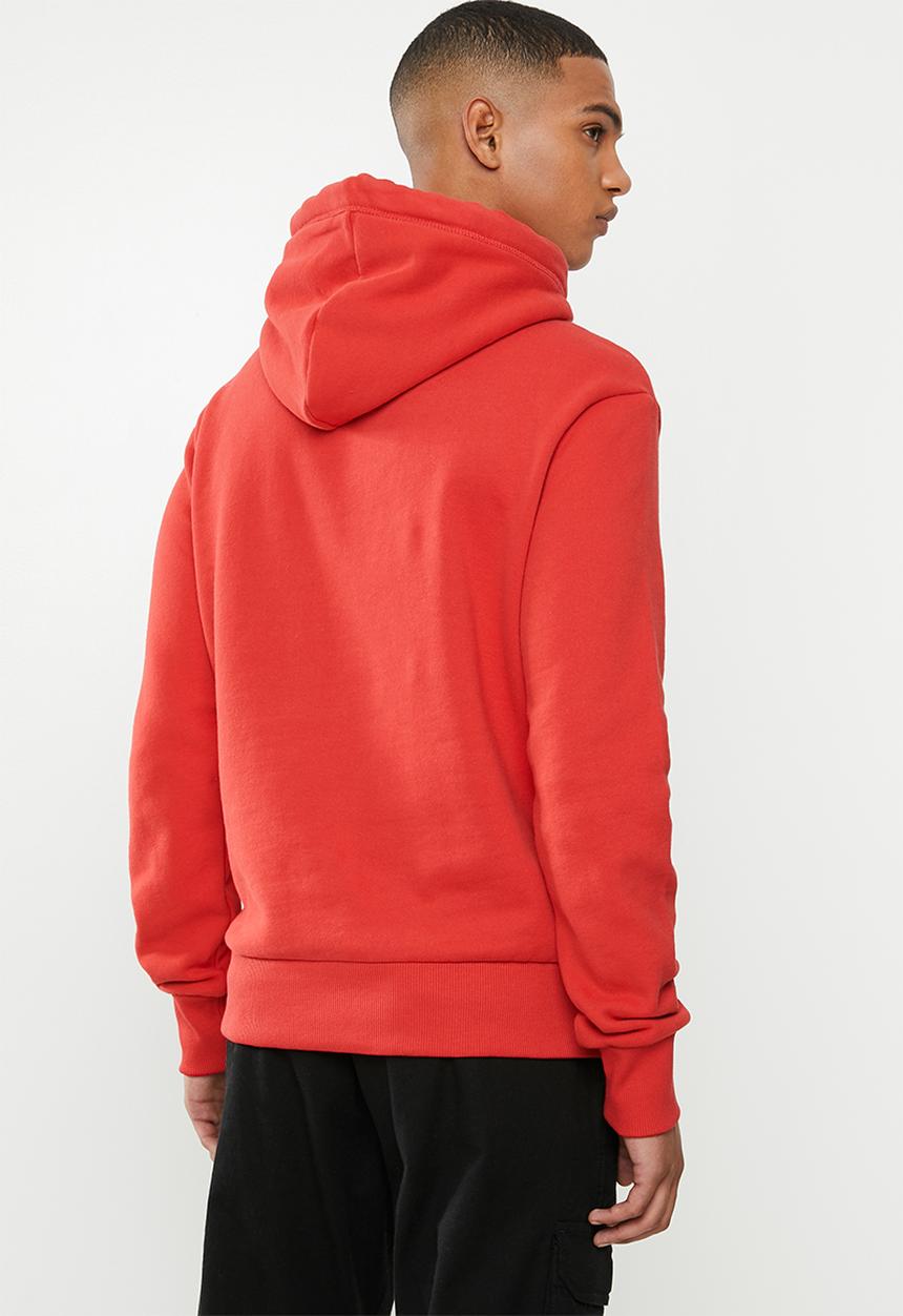 Superdry. - Vintage logo racer hoodie - red