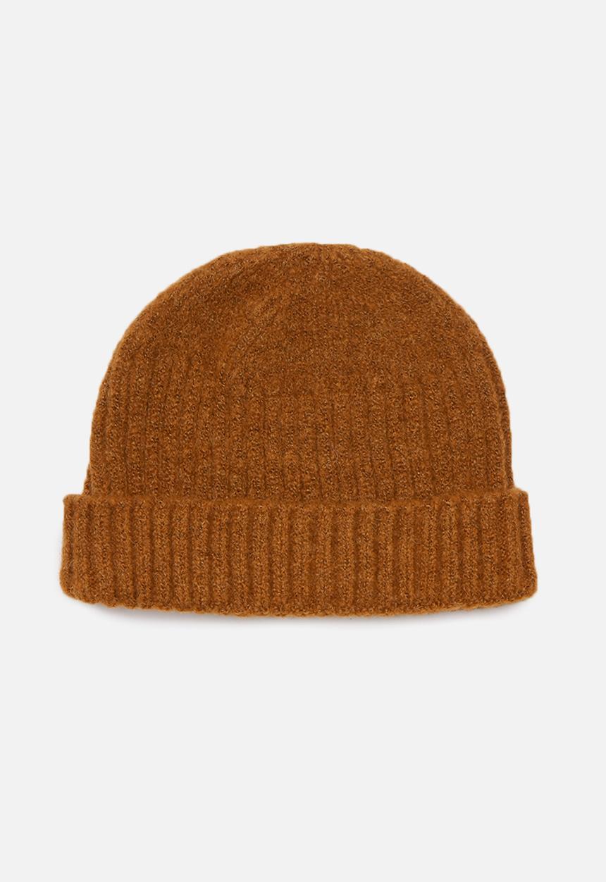 Superbalist - Fine rib fisherman beanie - brown