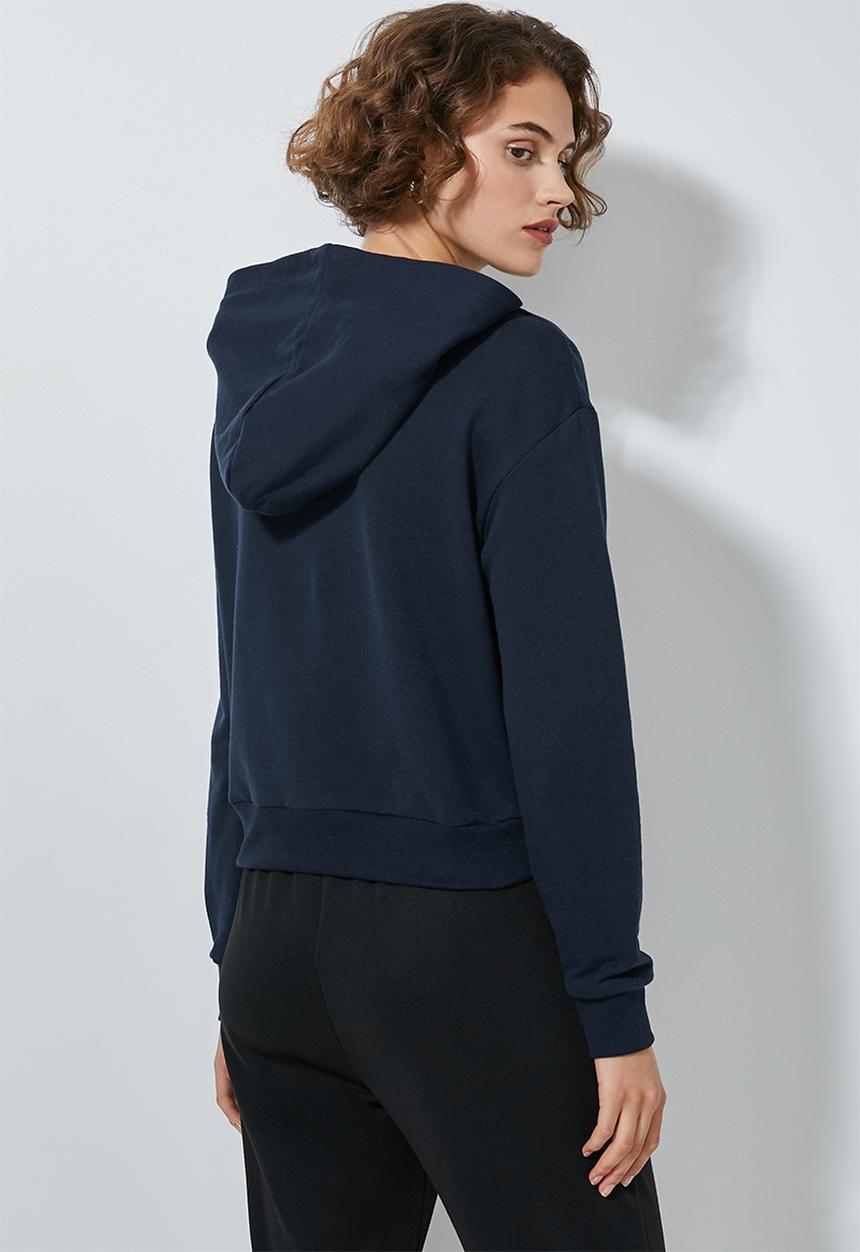 Superbalist - Crop hoodie - navy