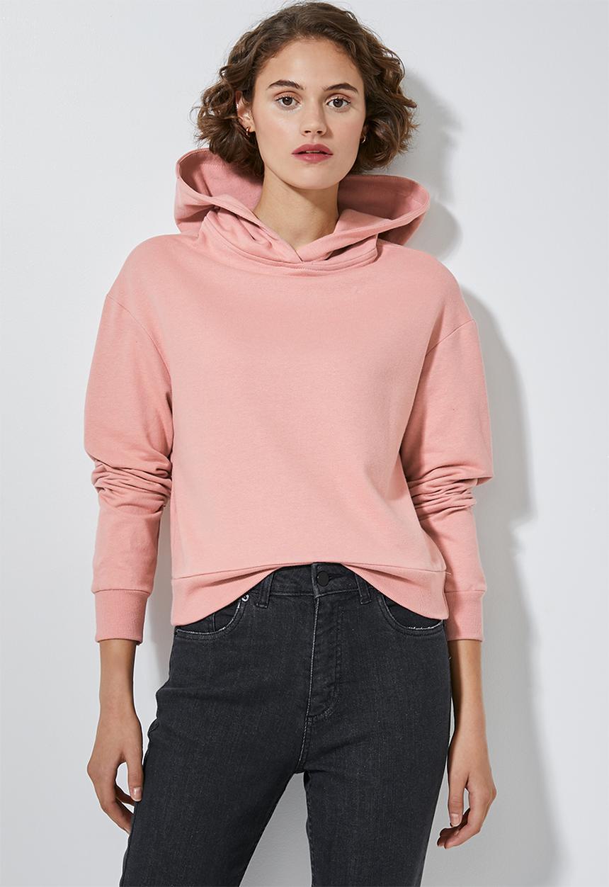 Superbalist - Crop hoodie - dusty pink