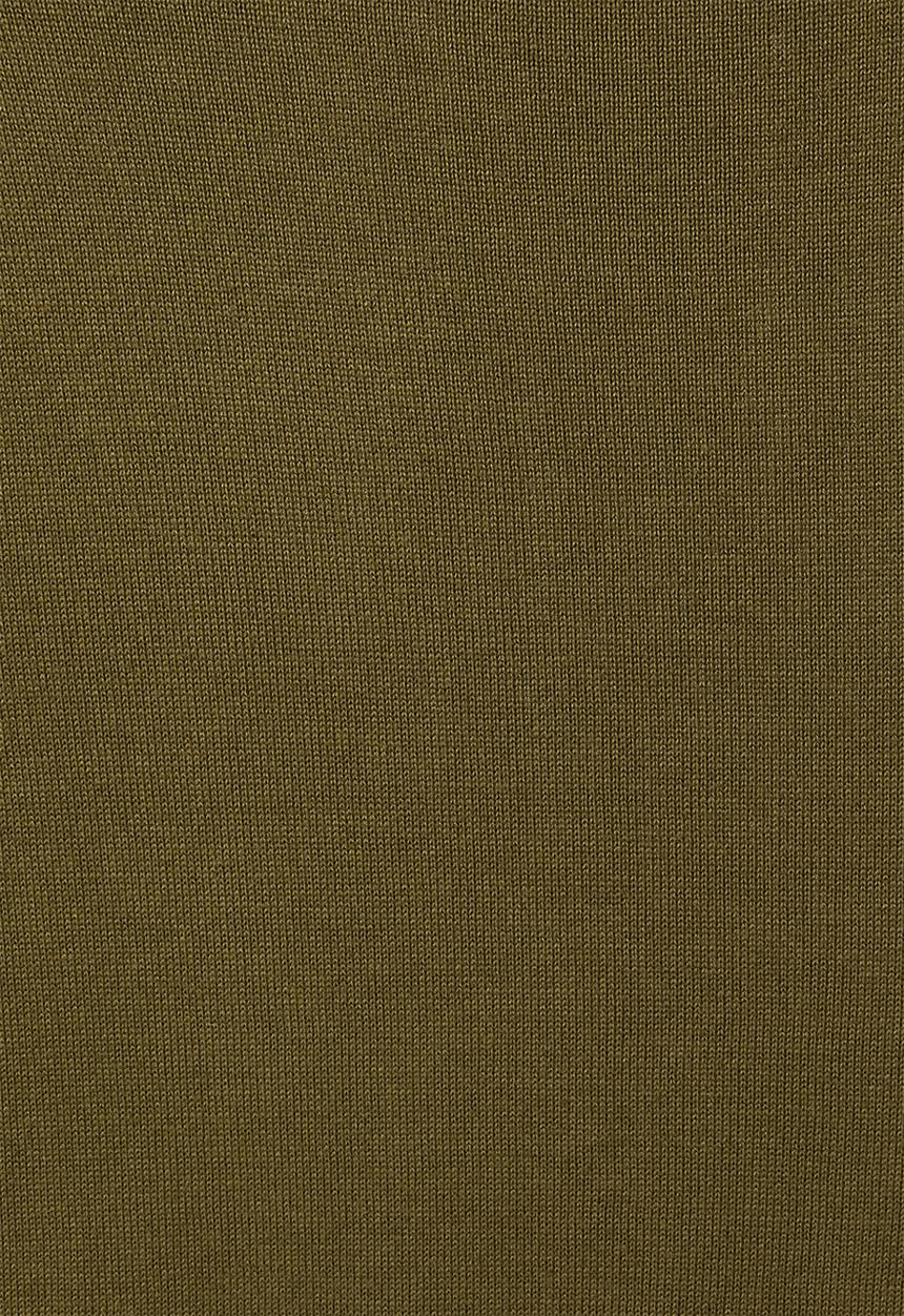 Superbalist - Organic cotton knitwear dress - olive