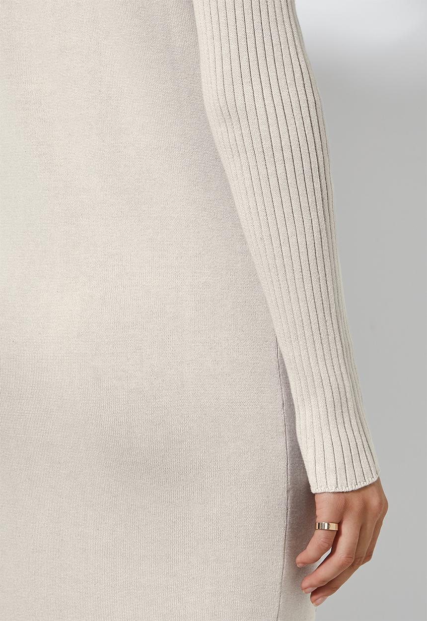 Superbalist - Organic cotton knitwear dress - neutral