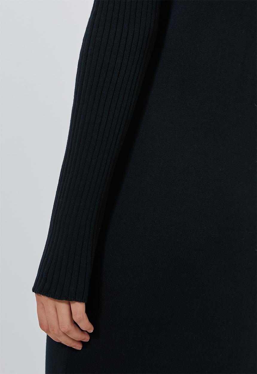 Superbalist - Organic cotton knitwear dress - black