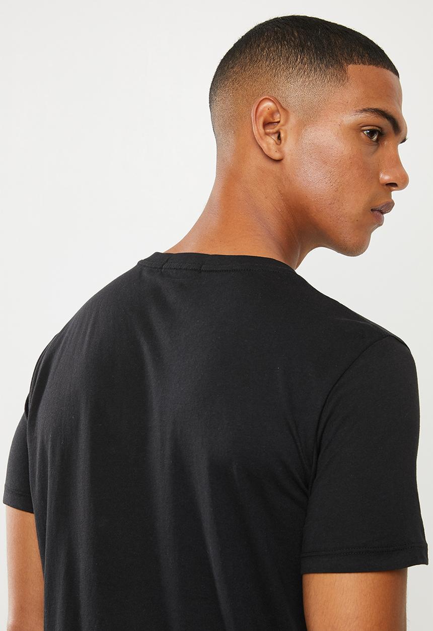 Replay - Center logo chest tee - black