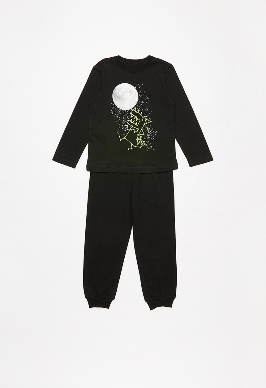 Pop Candy - Dino moon pj set - black