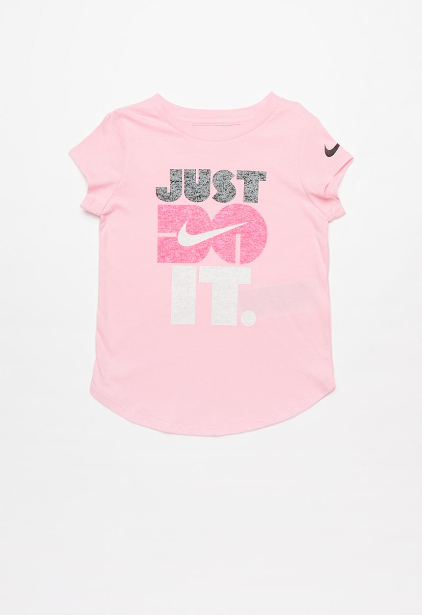 Nike - Faux heather scoop tee - pink