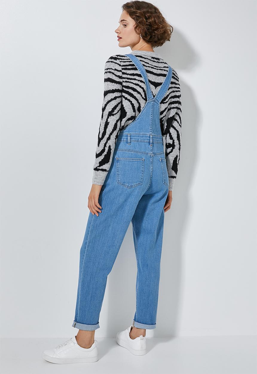 Superbalist - Tapered leg dungaree - blue