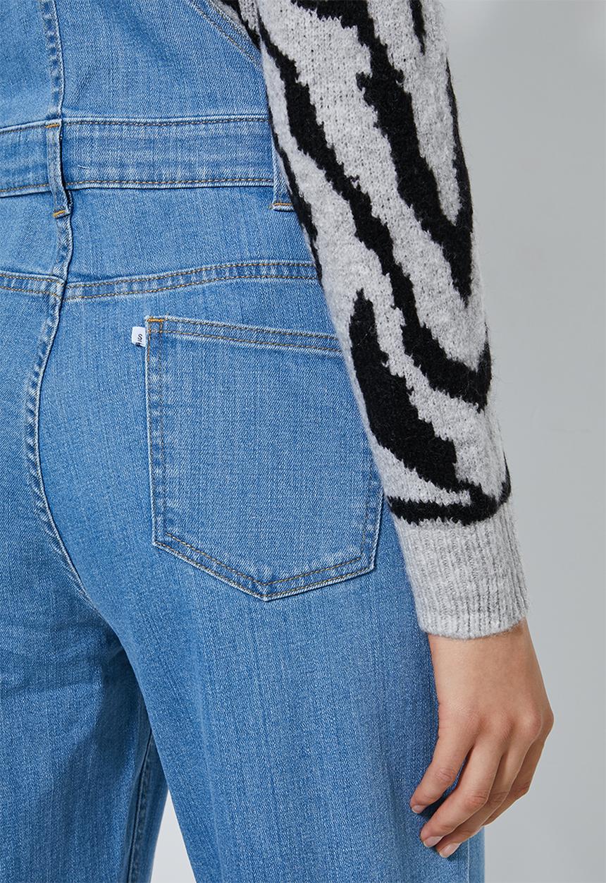 Superbalist - Tapered leg dungaree - blue