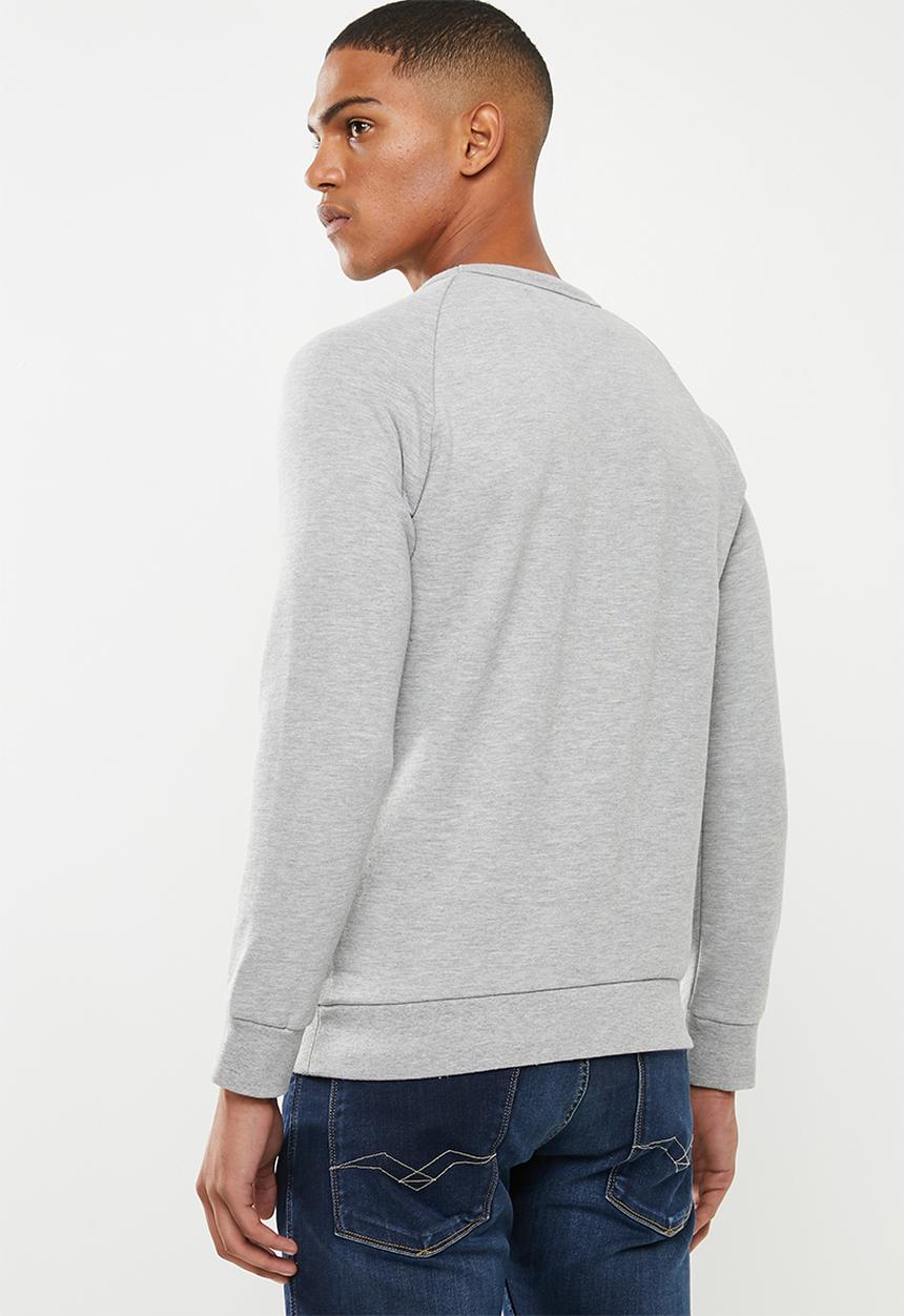 Replay - Replay label crew sweat - grey