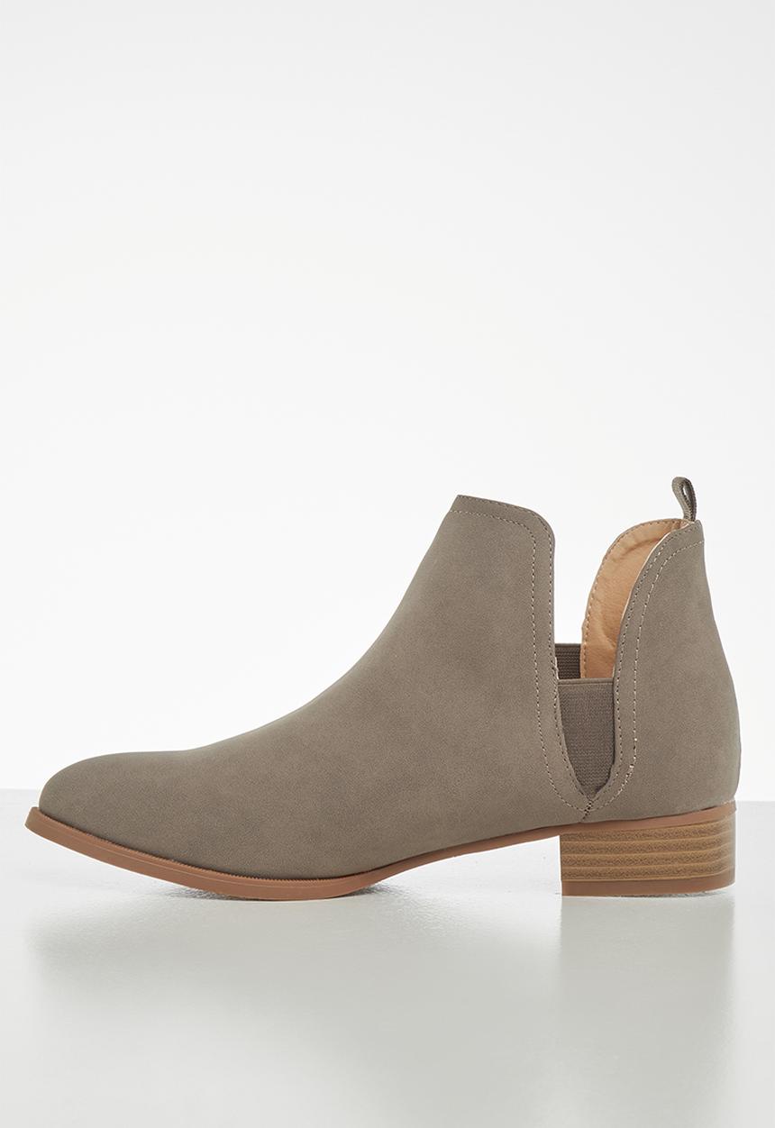 Jada - Brush nubuck ankle boot - neutral