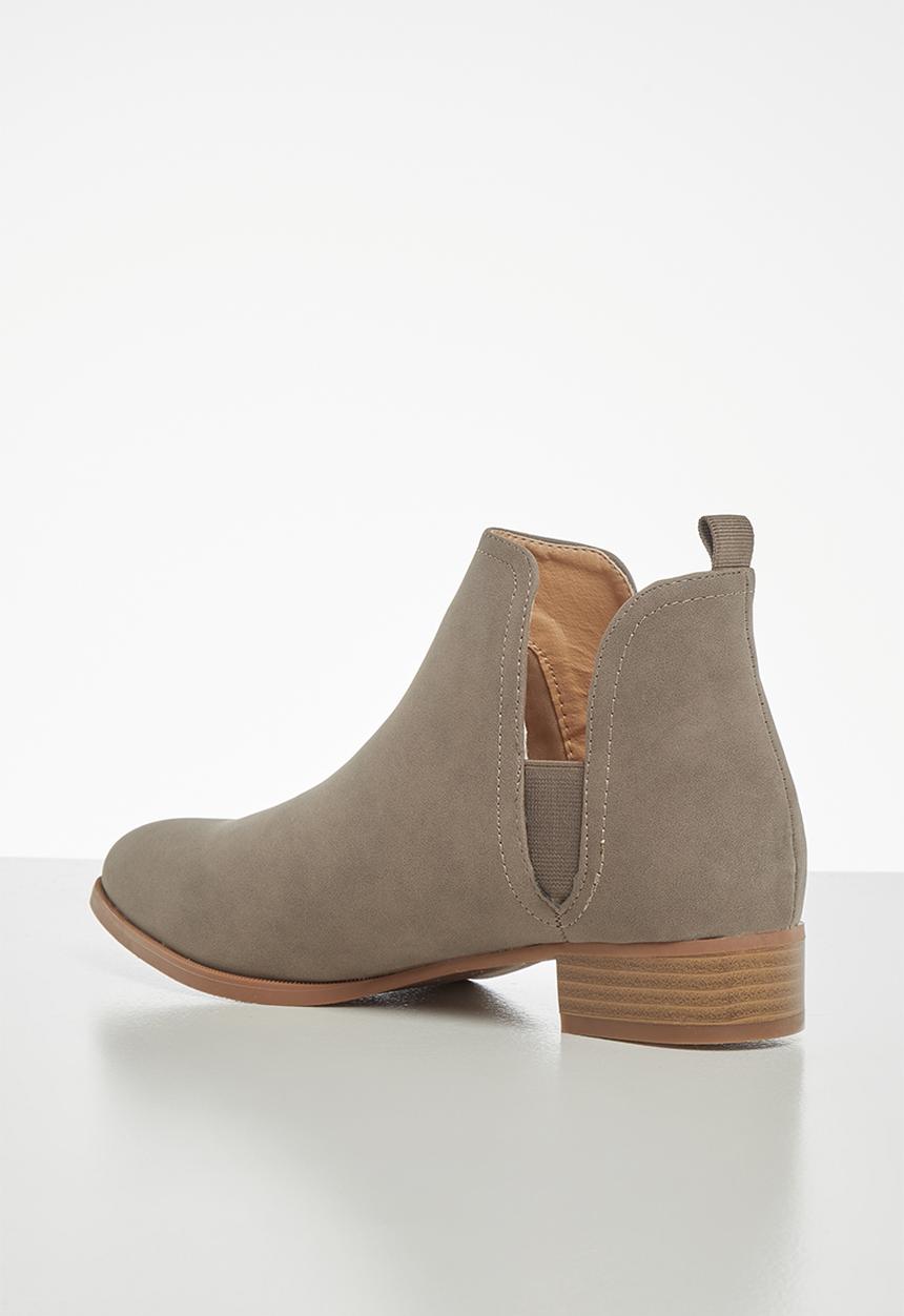 Jada - Brush nubuck ankle boot - neutral
