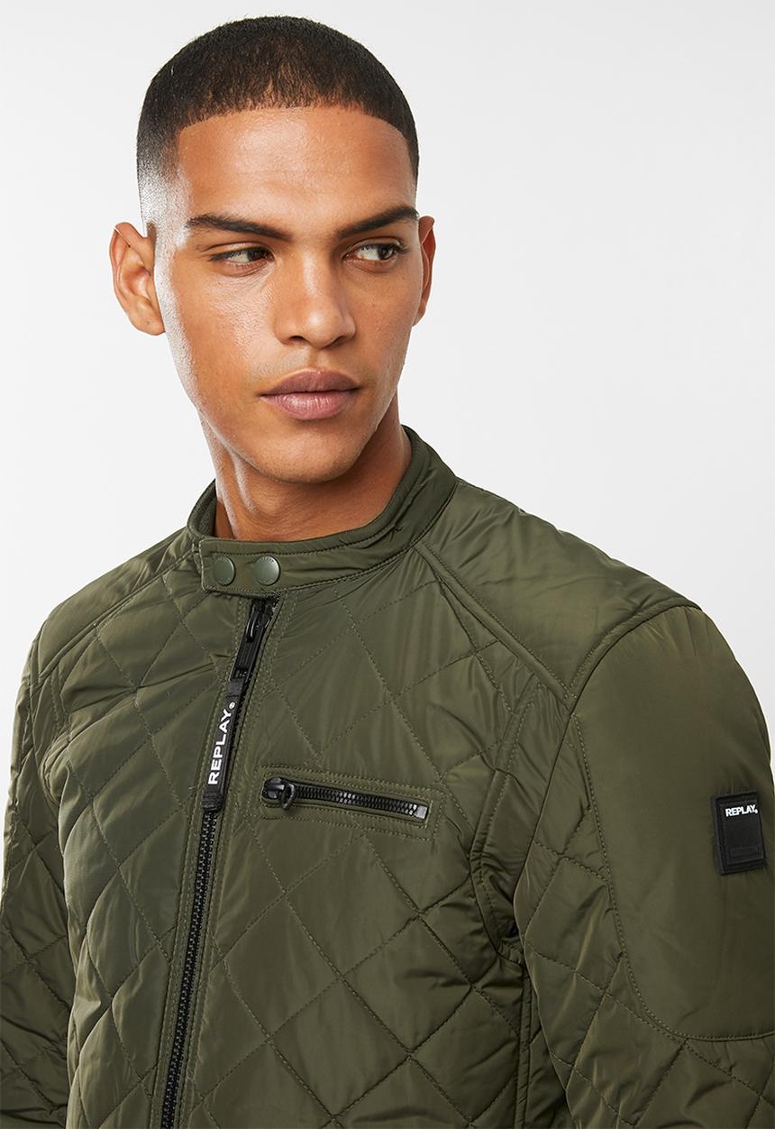 Replay - Quilted military jacket - olive