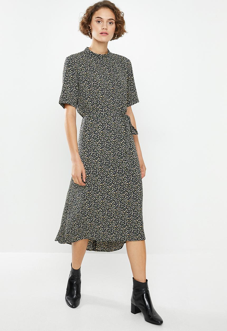 Jacqueline de Yong - Piper high neck dress - multi