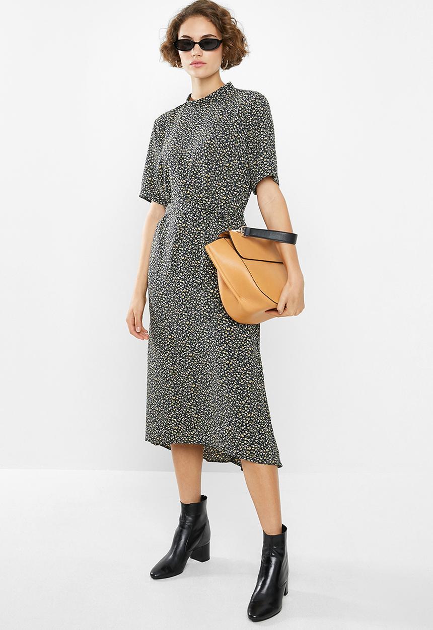 Jacqueline de Yong - Piper high neck dress - multi