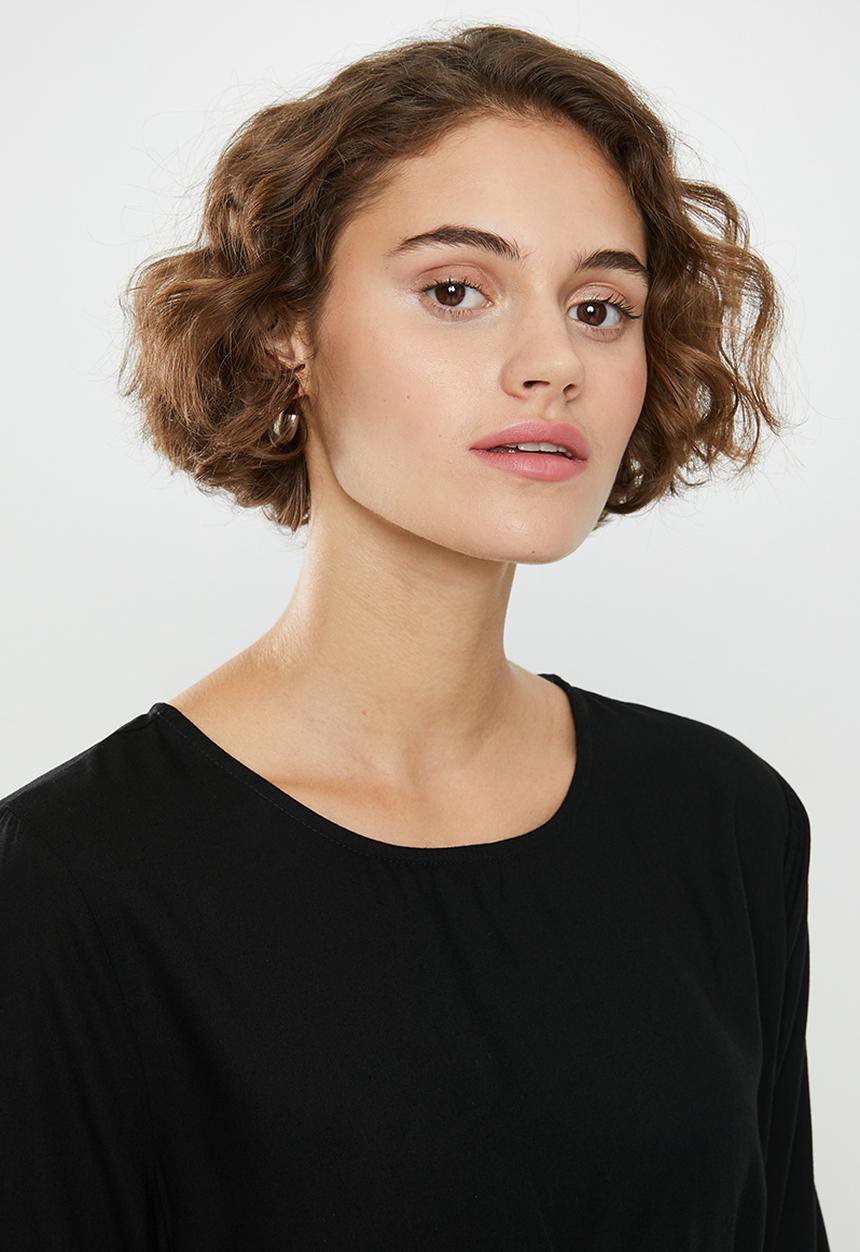 Jacqueline de Yong - Alexa belted dress - black
