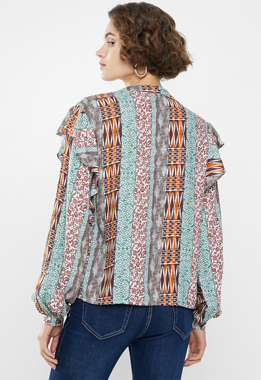 Superbalist - Ruffle femme blouse - multi