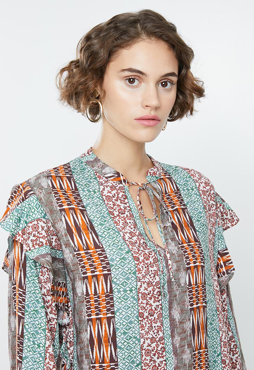 Superbalist - Ruffle femme blouse - multi