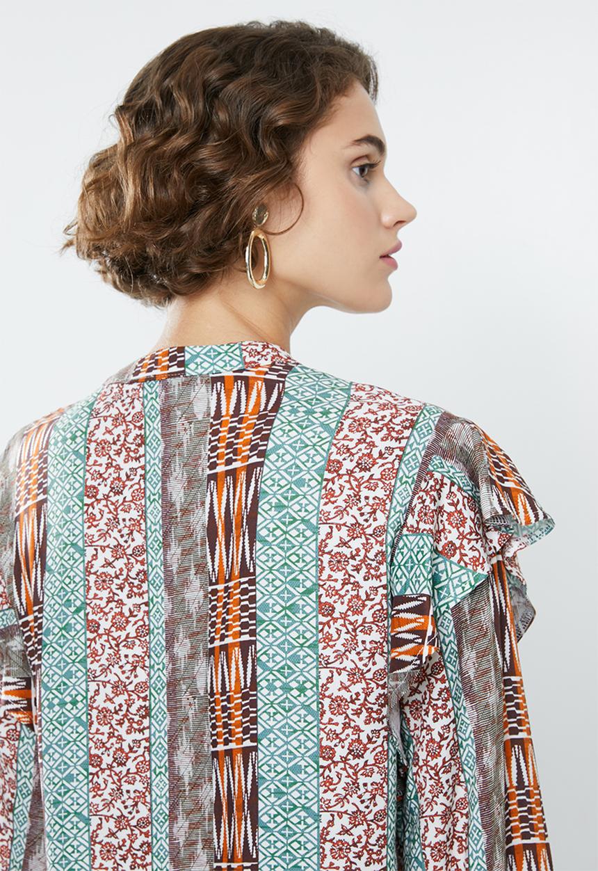 Superbalist - Ruffle femme blouse - multi