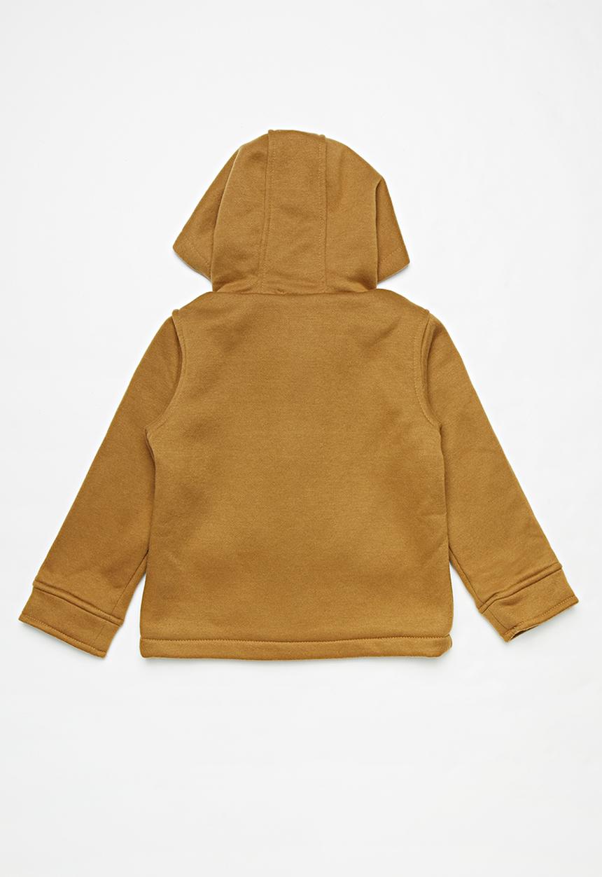 Pop Candy - Boys hooded coat - camel