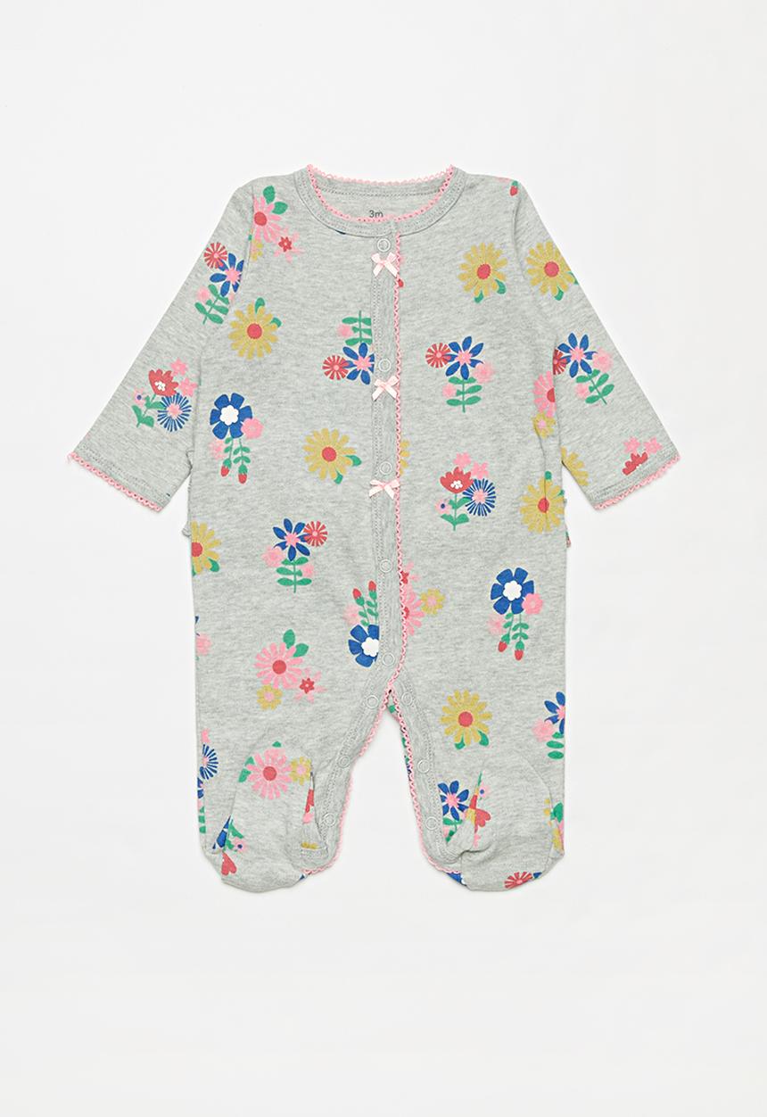 Pop Candy - Long sleeve sleepsuit - grey multi