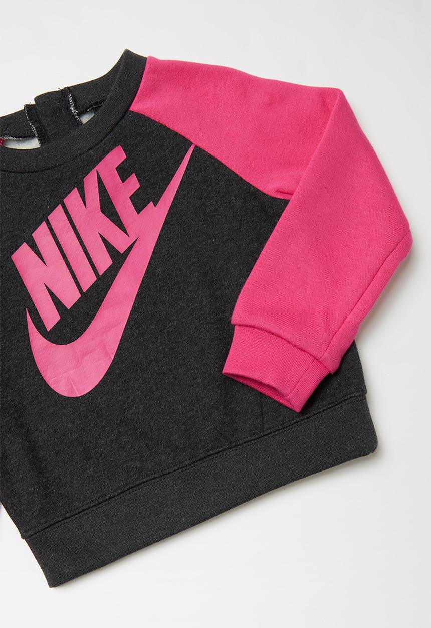 Nike - Baby nkb nike air tricot set - black & pink
