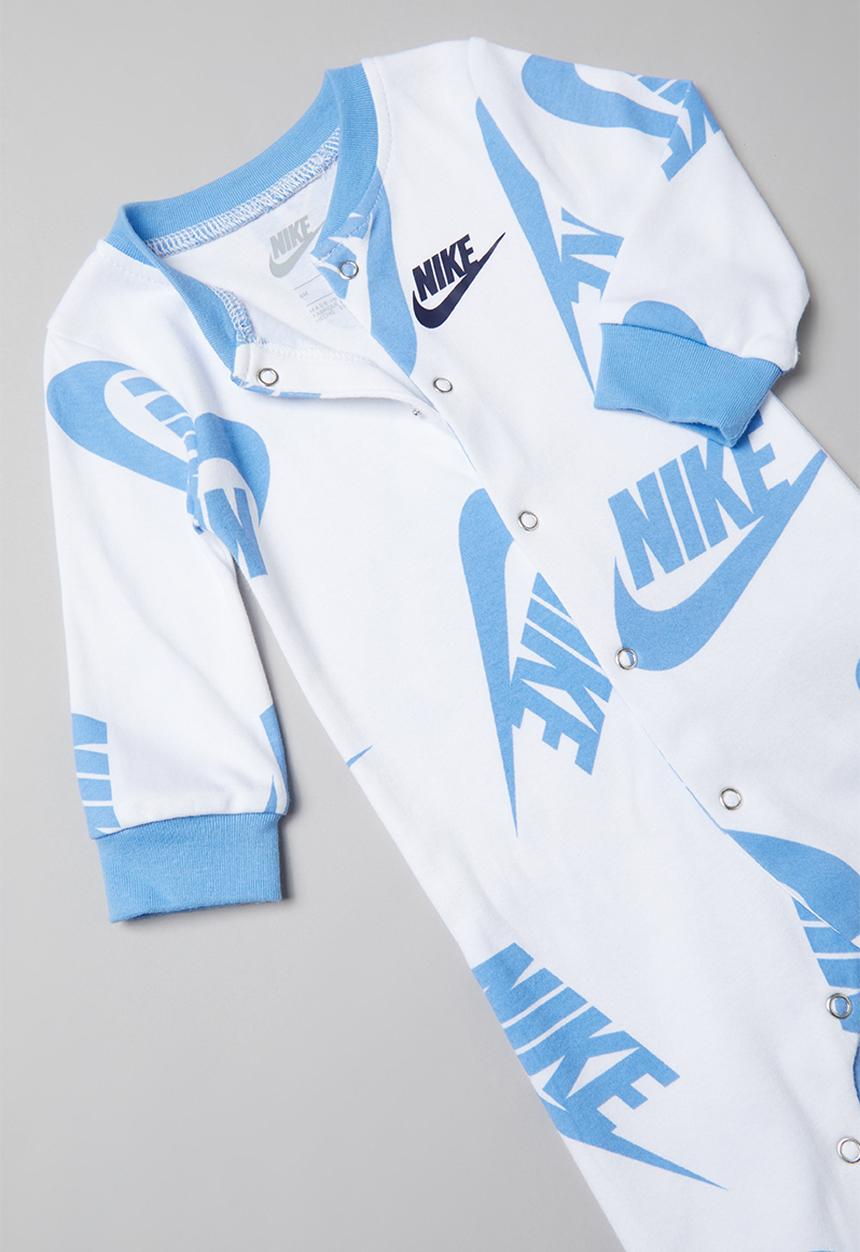 Nike - Nkn nsw footed coverall bib - white & blue
