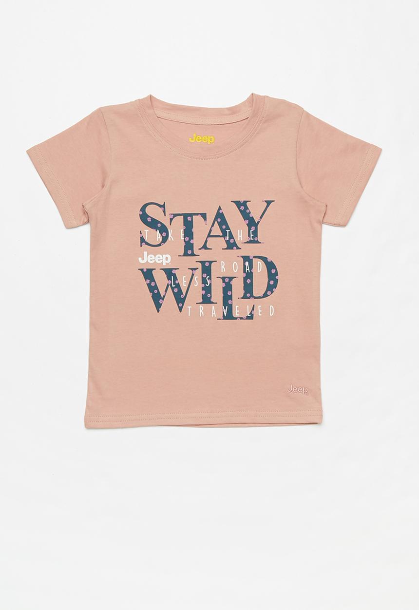 JEEP - Printed tee - dirty pink