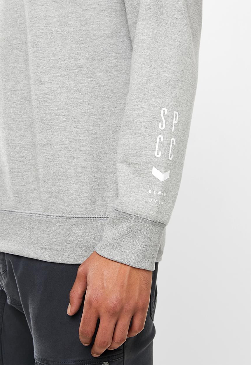 S.P.C.C - Webster signature crew neck sweat - grey melange