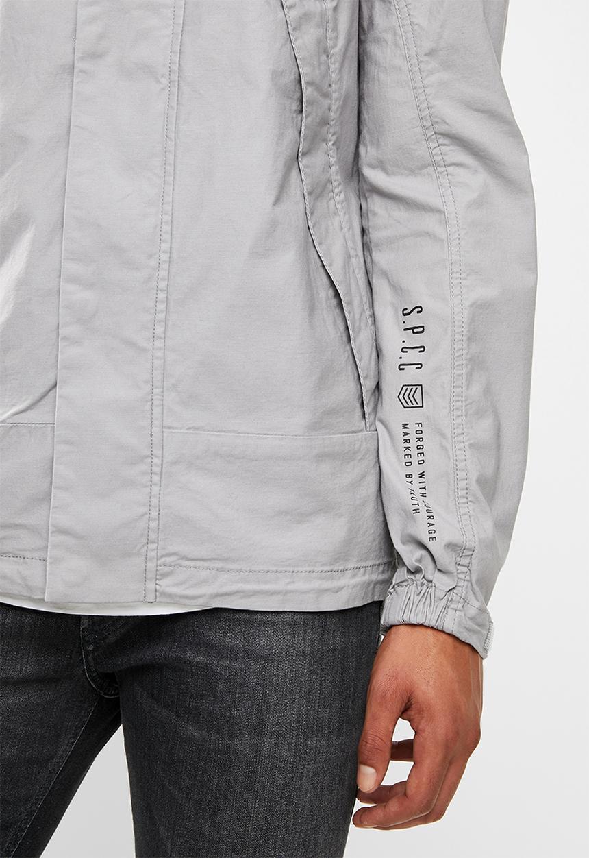 S.P.C.C - Marshall lightweight hooded jacket - silver grey