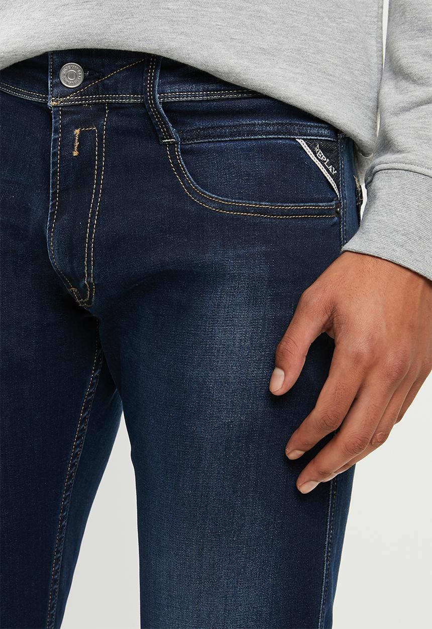 Replay - Skinny mid wash jeans - blue