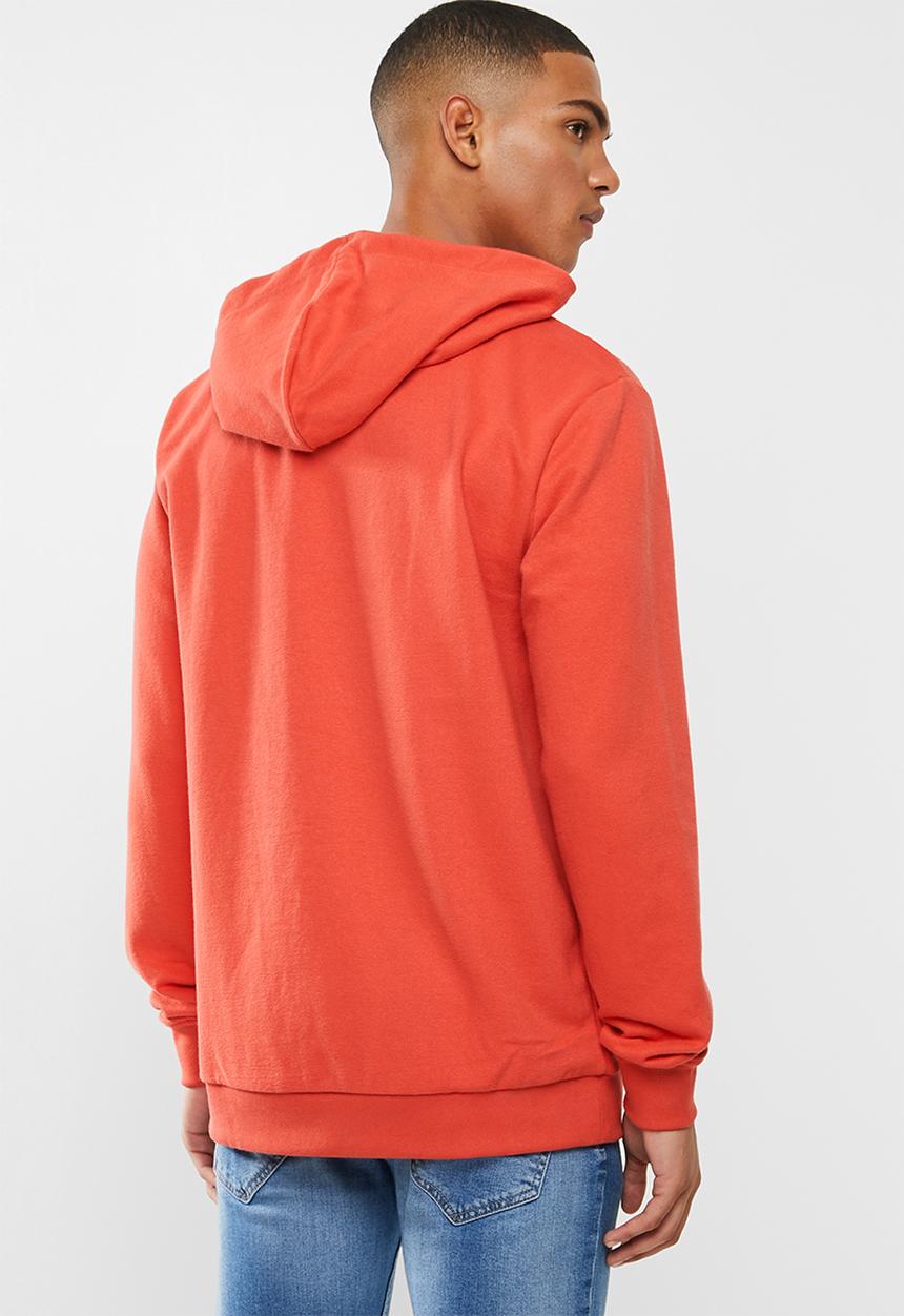 adidas Originals - Adi trefoil hoodie - red