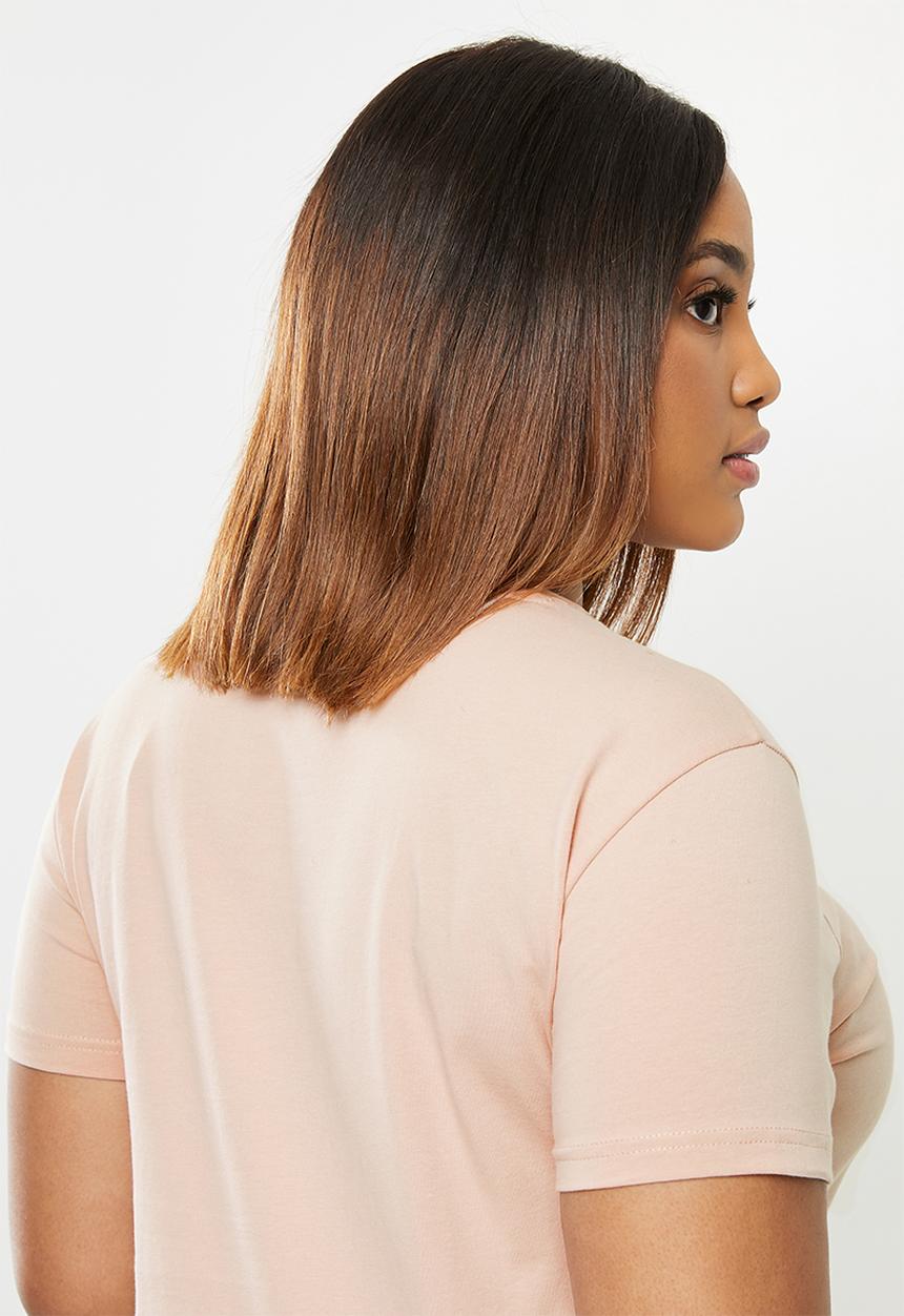 POLO - Plus Briana rhinestone stretch tee - blush