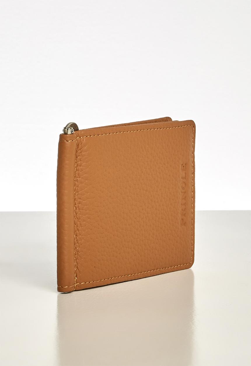 Pringle of Scotland - Ralph leather billford with money clip - tan