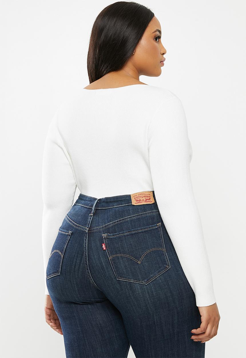 Glamorous - Plus high neck jumper - off white