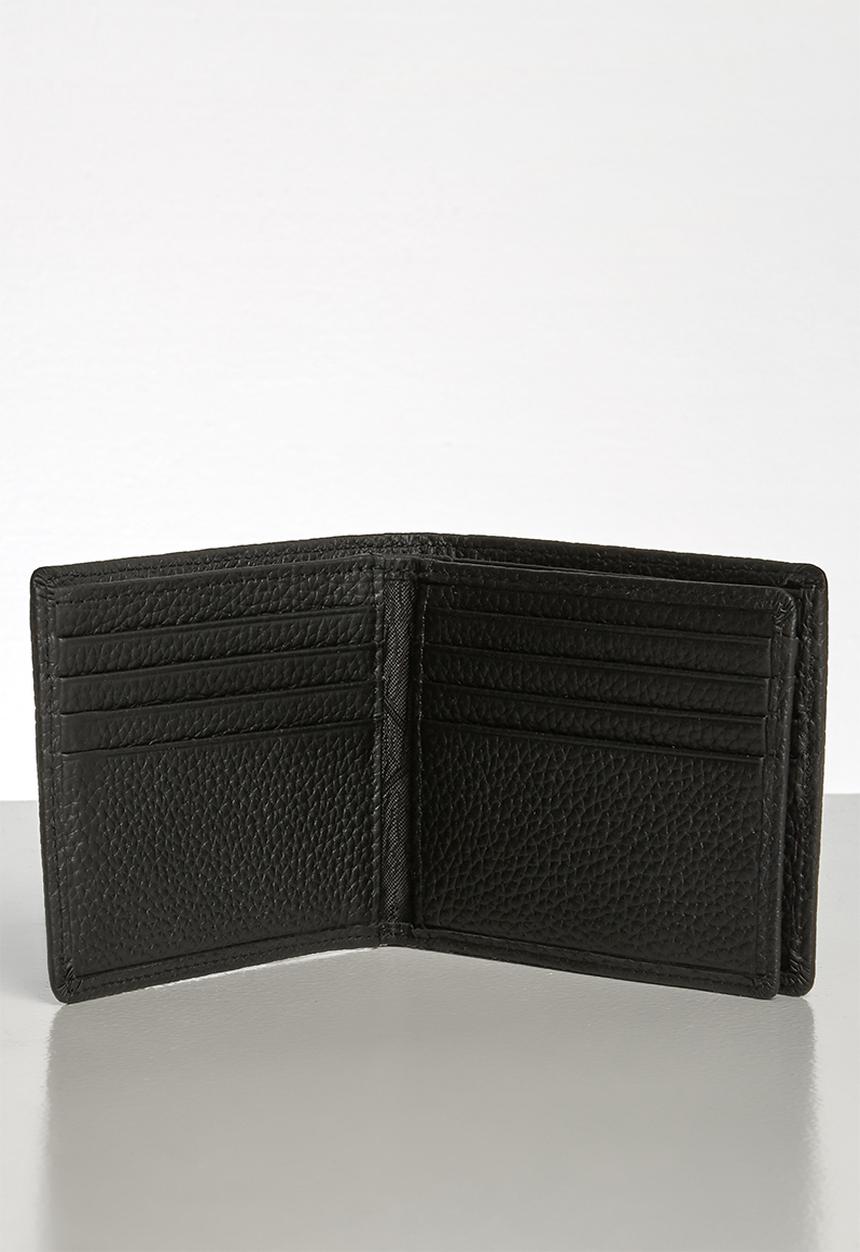 Pringle of Scotland - Dex  bifold  leather wallet - black