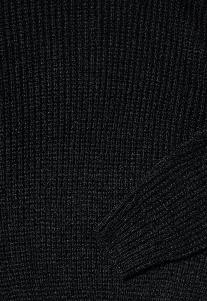 Superbalist - Rolled neck chunky jumper - black