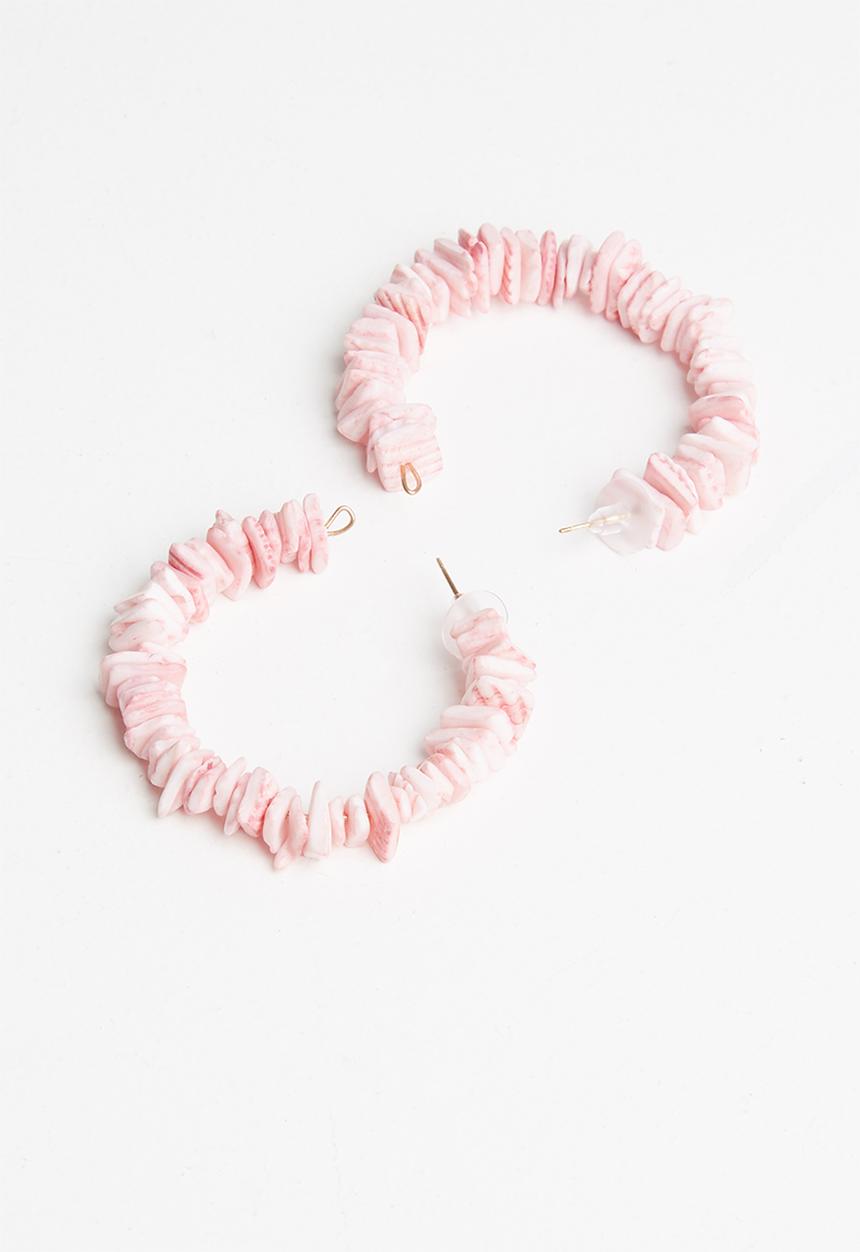 Superbalist - Belle hoop earrings - pink
