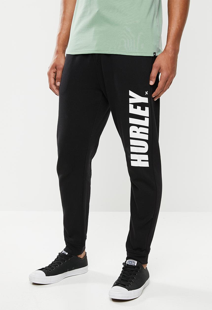 Hurley - Fastlane fleece pants - black