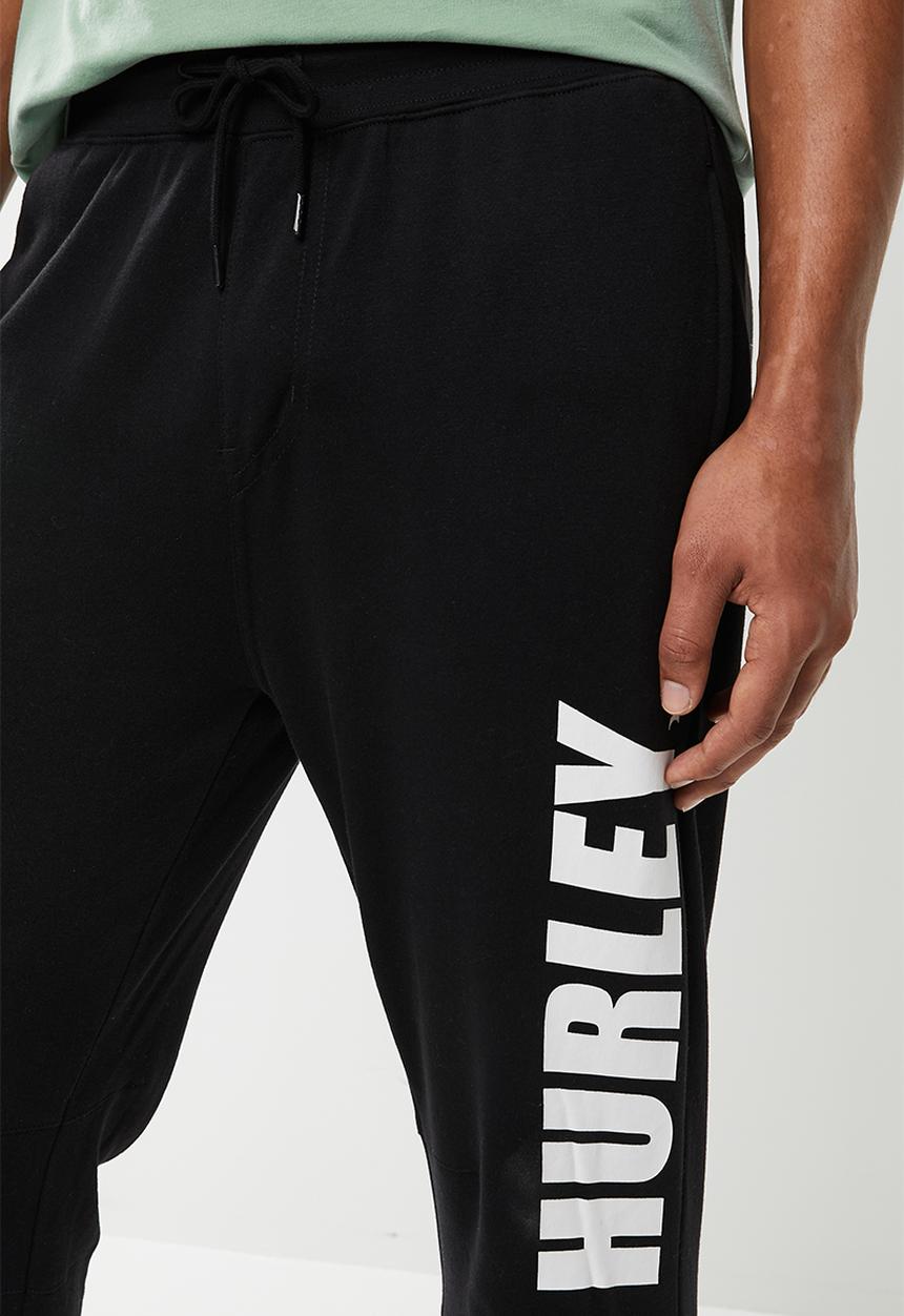 Hurley - Fastlane fleece pants - black