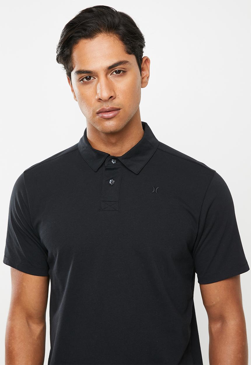 Hurley - Harvey solid polo - black