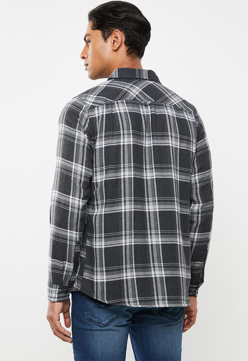 Hurley - Creeper washed shirt - black & white