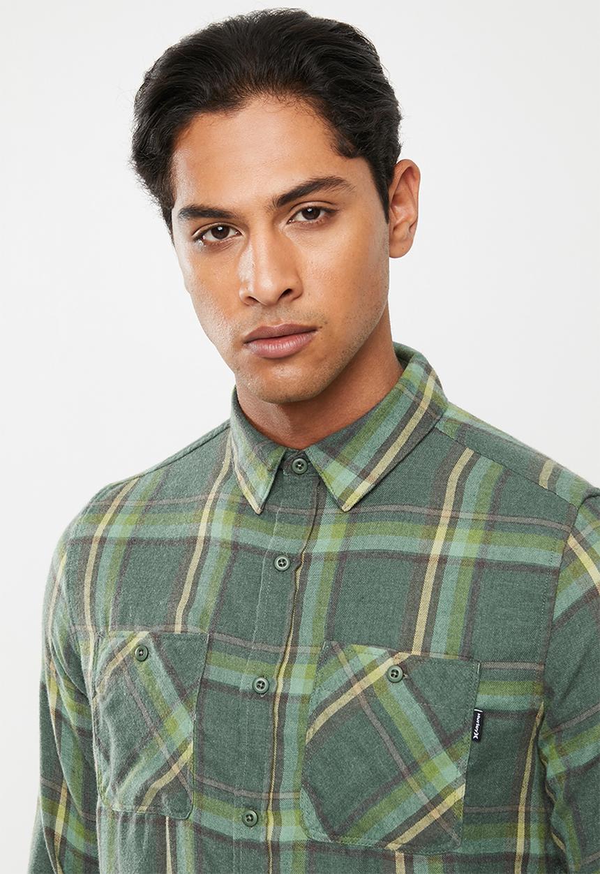 Hurley - Creeper washed shirt - galantic jade