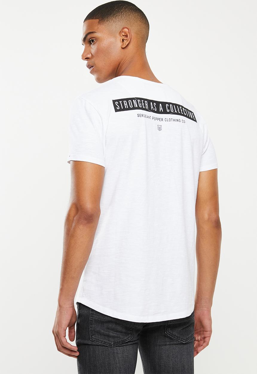 S.P.C.C - Allen slub logo tee - optical white
