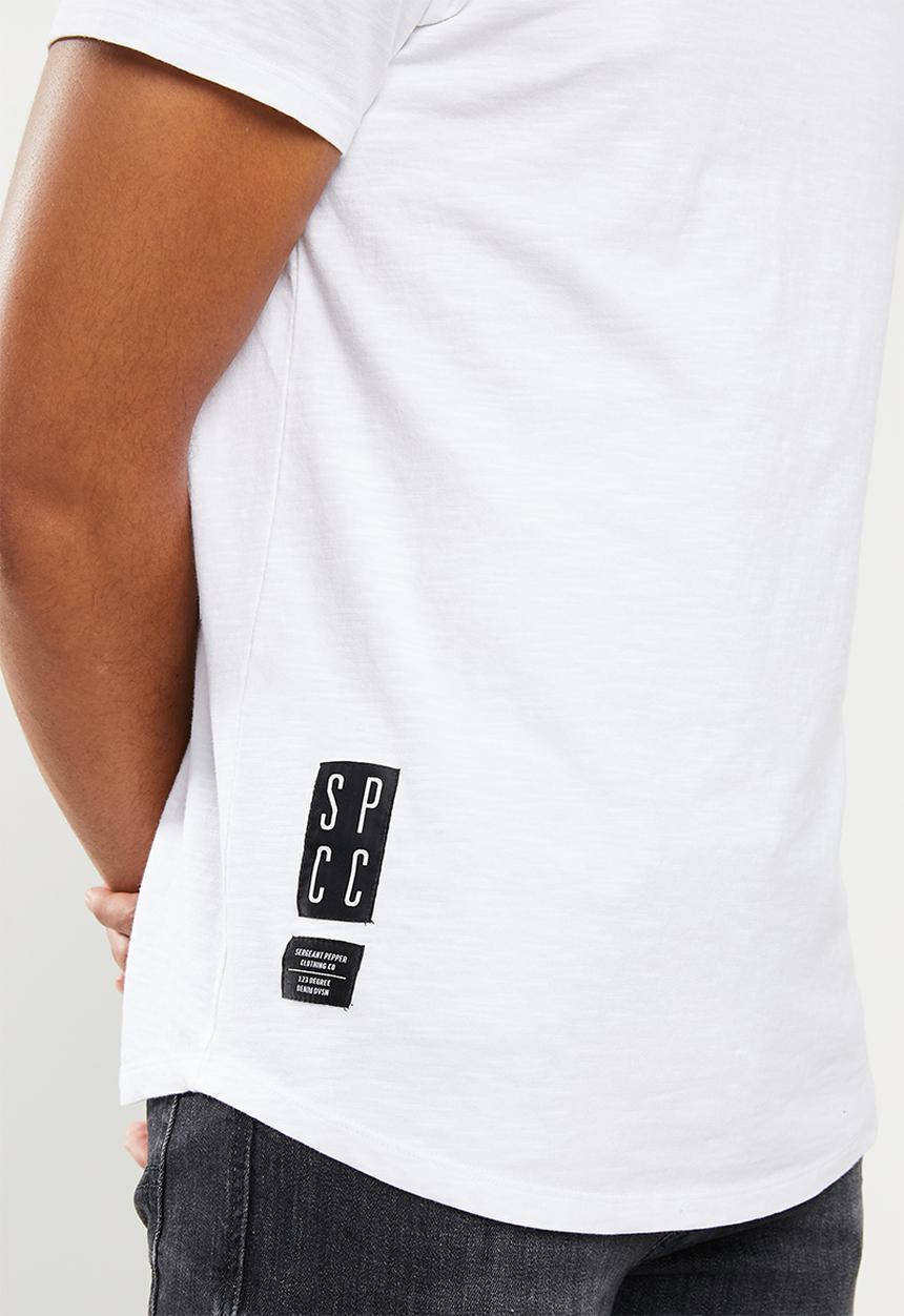 S.P.C.C - Allen slub logo tee - optical white